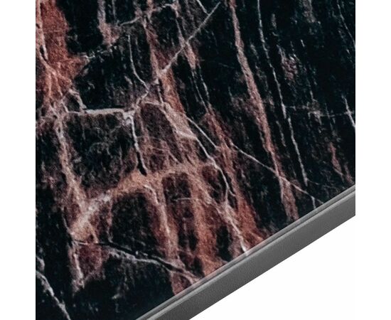 Стол Areal раскладной 140-180х80х75 чёрный мрамор с чёрными ножками, изображение 9 | Интернет магазин мебели и декора LifeDekor