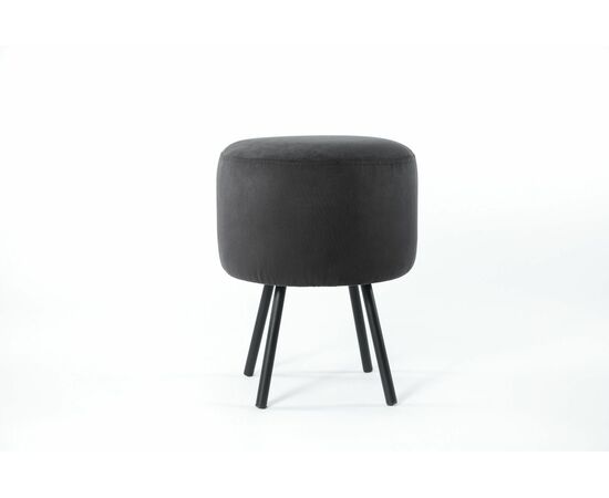 Пуф SHADO НЛО №10 обивка велюр черный, Цвет обивки: Черный, Цвет каркаса: черный | Интернет магазин мебели и декора LifeDekor