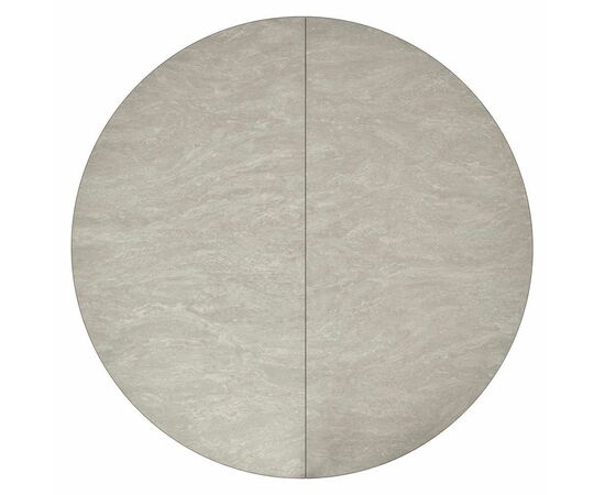 Стол Rudolf круглый раскладной 100-130x100x75см, Бетон слюда, чёрный, изображение 3 | Интернет магазин мебели и декора LifeDekor