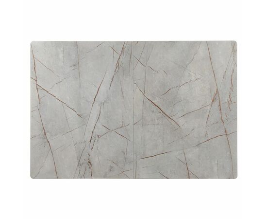 Стол Dublin раскладной 120-160х80х75 серый мрамор с чёрными ножками, изображение 11 | Интернет магазин мебели и декора LifeDekor