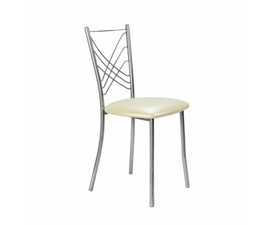 Кухонный стул SHADO Весна №5 Хром 3028, Цвет обивки: бежевый, Цвет каркаса: хром | Интернет магазин мебели и декора LifeDekor