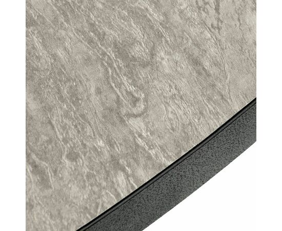 Стол Rudolf круглый раскладной 100-130x100x75см, Бетон слюда, чёрный, изображение 9 | Интернет магазин мебели и декора LifeDekor