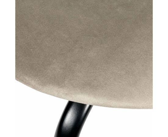 Стул Seven Style латте велюр с чёрными ножками, изображение 6 | Интернет магазин мебели и декора LifeDekor