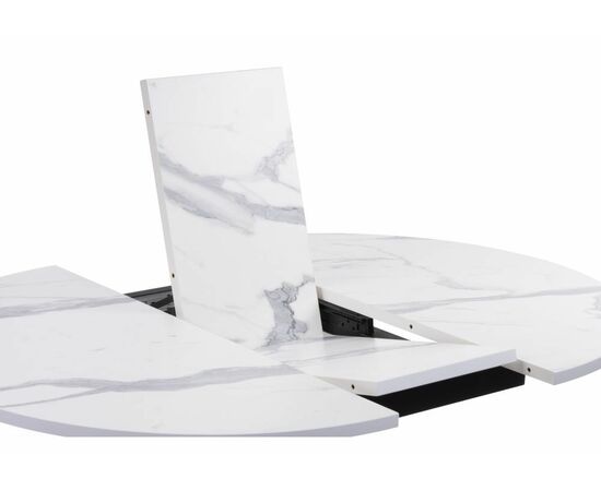 Стол деревянный Бетина мрамор белый / черный, изображение 7 | Интернет магазин мебели и декора LifeDekor