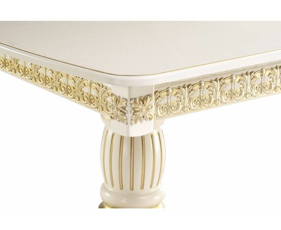 Стол деревянный Морнит 150 слоновая кость / золото, изображение 9 | Интернет магазин мебели и декора LifeDekor