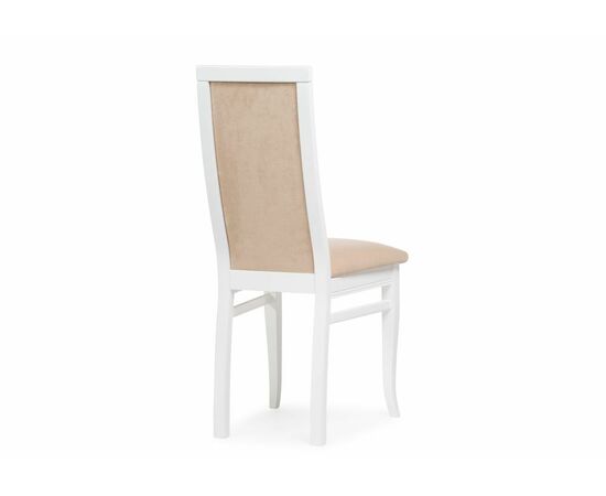 Стул деревянный Давиано бежевый велюр / белый, изображение 4 | Интернет магазин мебели и декора LifeDekor