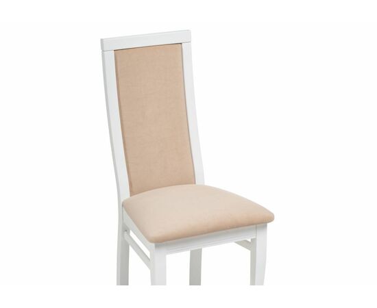 Стул деревянный Давиано бежевый велюр / белый, изображение 5 | Интернет магазин мебели и декора LifeDekor