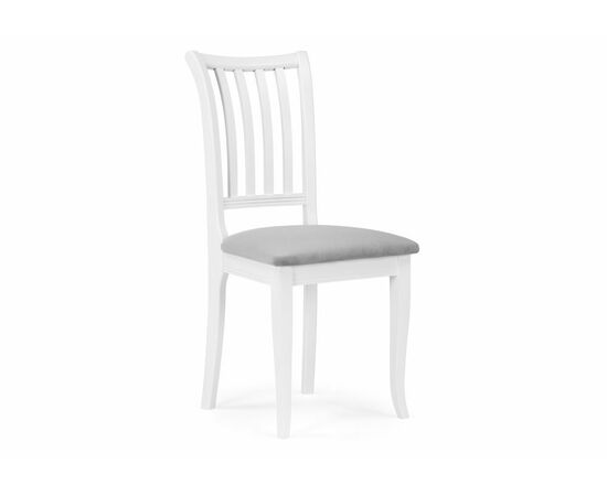 Стул деревянный Фрезино серый велюр / белый | Интернет магазин мебели и декора LifeDekor