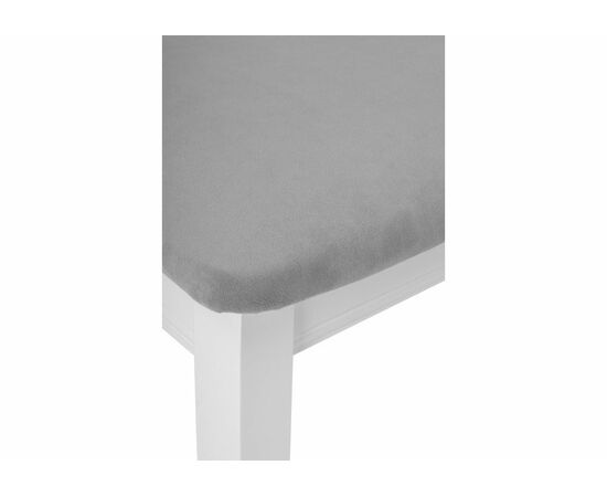Стул деревянный Фрезино серый велюр / белый, изображение 7 | Интернет магазин мебели и декора LifeDekor