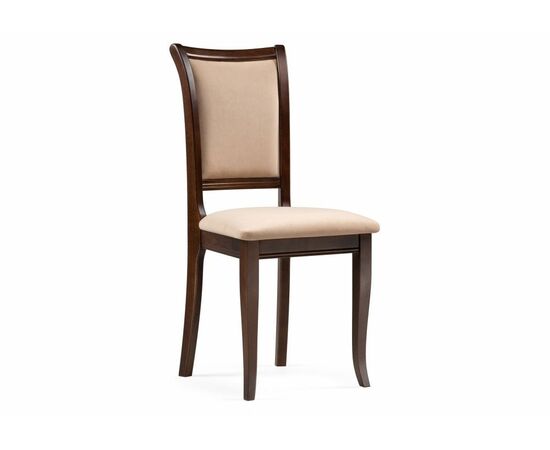 Стул деревянный Корнелл бежевый велюр / орех темный | Интернет магазин мебели и декора LifeDekor