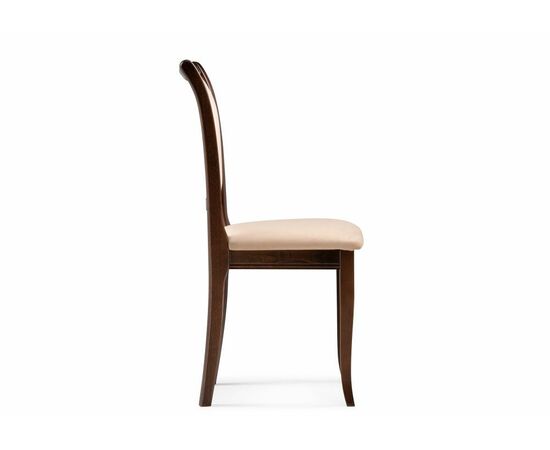 Стул деревянный Корнелл бежевый велюр / орех темный, изображение 3 | Интернет магазин мебели и декора LifeDekor