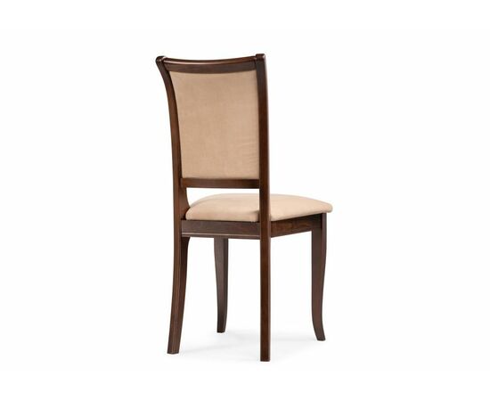 Стул деревянный Корнелл бежевый велюр / орех темный, изображение 4 | Интернет магазин мебели и декора LifeDekor