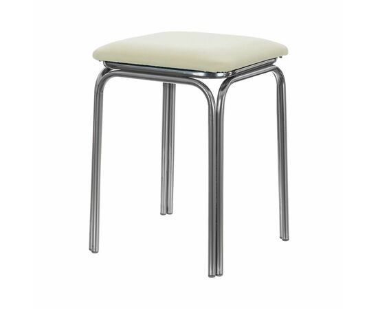 Табурет для кухни Shado 01 №5 хром 3028, Цвет обивки: бежевый, Цвет каркаса: хром | Интернет магазин мебели и декора LifeDekor
