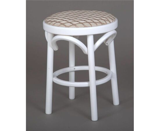 Табурет Венский мягкий (белая эмаль, ткань), изображение 3 | Интернет магазин мебели и декора LifeDekor