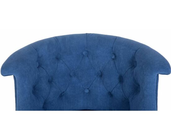 Кресло Бархат (эмаль белая / RS 30 синий), изображение 3 | Интернет магазин мебели и декора LifeDekor