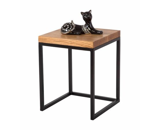 Стол кофейный Лайтборт Loft (Дуб/каркас чёрный), изображение 4 | Интернет магазин мебели и декора LifeDekor