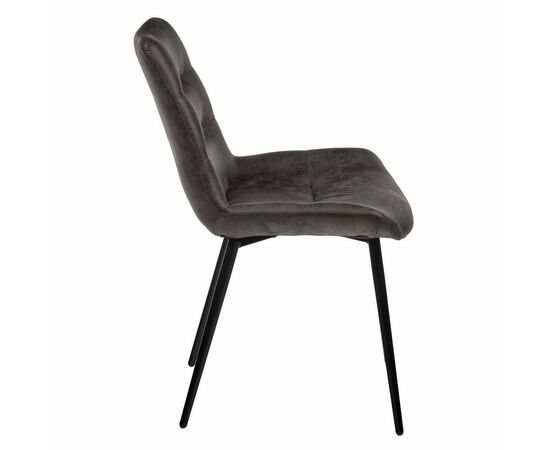 Стул Chester искусственная замша, графит, изображение 3 | Интернет магазин мебели и декора LifeDekor
