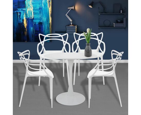 Стул Masters белый, Цвет: Белый, изображение 15 | Интернет магазин мебели и декора LifeDekor