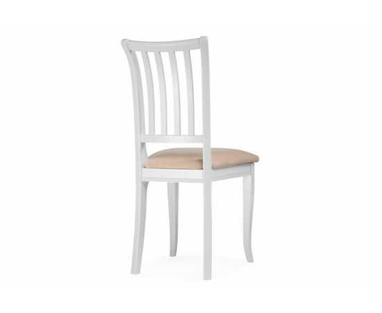 Стул деревянный Фрезино бежевый велюр / белый, изображение 4 | Интернет магазин мебели и декора LifeDekor