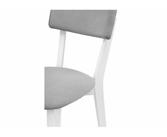 Стул деревянный Гилмар серый велюр / белый, изображение 6 | Интернет магазин мебели и декора LifeDekor