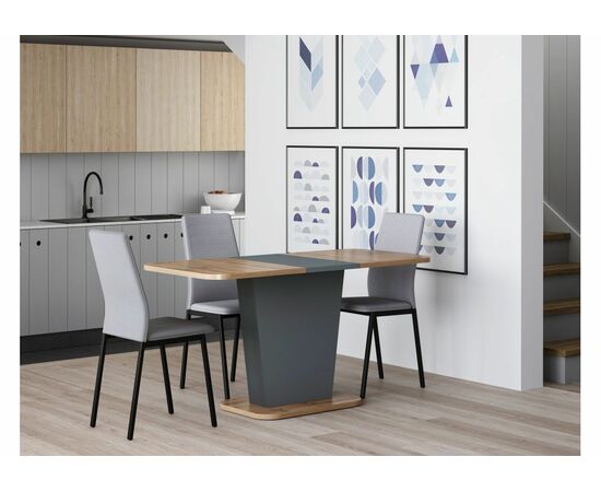 Стол деревянный Лурвин дуб вотан / графит, изображение 8 | Интернет магазин мебели и декора LifeDekor