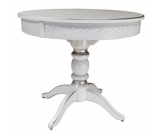 Стол обеденный Фидея 4 раздвижной белый/серебро 90/130*90 | Интернет магазин мебели и декора LifeDekor