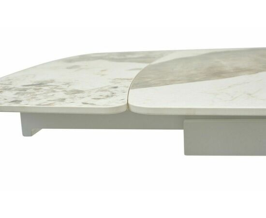 Стол RIVOLI 140 GLOSS LUXURY PANDORA SINTERED STONE/ WHITE М-City, изображение 4 | Интернет магазин мебели и декора LifeDekor