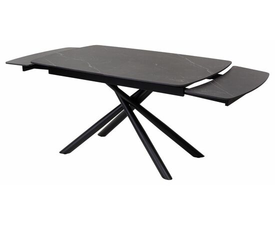 Стол RIVOLI 140 MATT BLACK MARBLE SINTERED STONE/ BLACK М-City, изображение 6 | Интернет магазин мебели и декора LifeDekor