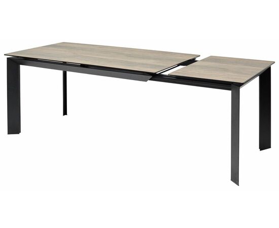 Стол CREMONA 140 KL-61 под дерево, итальянская керамика/ черный каркас М-City, изображение 9 | Интернет магазин мебели и декора LifeDekor