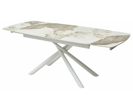 Стол RIVOLI 140 GLOSS LUXURY PANDORA SINTERED STONE/ WHITE М-City, изображение 5 | Интернет магазин мебели и декора LifeDekor