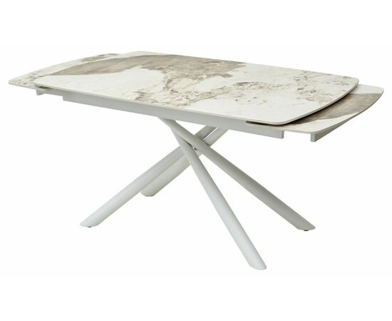 Стол RIVOLI 140 GLOSS LUXURY PANDORA SINTERED STONE/ WHITE М-City, изображение 8 | Интернет магазин мебели и декора LifeDekor