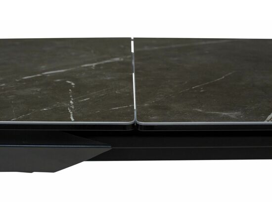 Стол CREMONA 140 KL-116 Черный мрамор матовый, итальянская керамика/ черный каркас М-City, изображение 4 | Интернет магазин мебели и декора LifeDekor