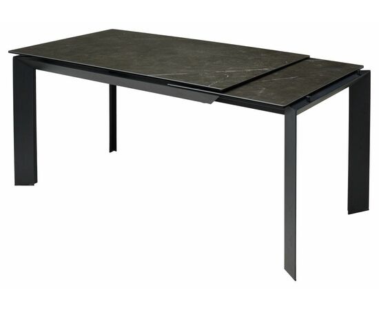Стол CREMONA 140 KL-116 Черный мрамор матовый, итальянская керамика/ черный каркас М-City, изображение 10 | Интернет магазин мебели и декора LifeDekor
