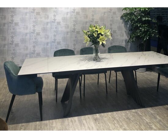 Стол IVAR 180 MARBLES KL-99 Белый мрамор, итальянская керамика М-City, изображение 5 | Интернет магазин мебели и декора LifeDekor