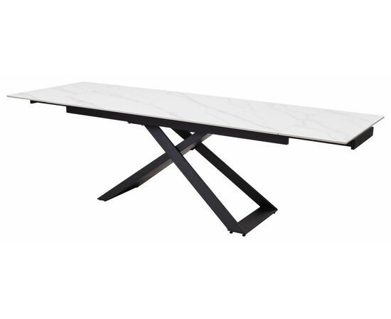Стол LIVORNO 180 MATT WHITE MARBLE SINTERED STONE/ BLACK М-City, изображение 8 | Интернет магазин мебели и декора LifeDekor