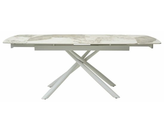 Стол RIVOLI 140 GLOSS LUXURY PANDORA SINTERED STONE/ WHITE М-City, изображение 3 | Интернет магазин мебели и декора LifeDekor