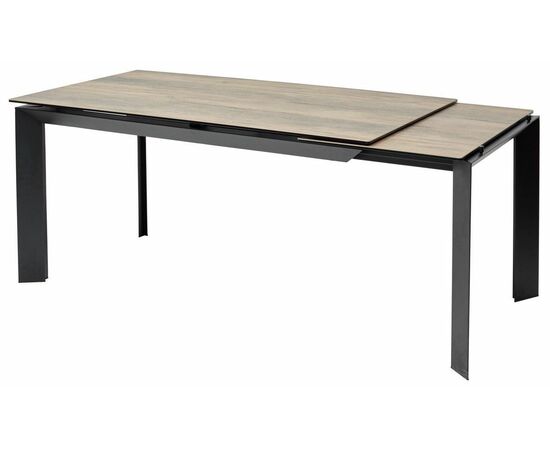 Стол CREMONA 140 KL-61 под дерево, итальянская керамика/ черный каркас М-City, изображение 8 | Интернет магазин мебели и декора LifeDekor