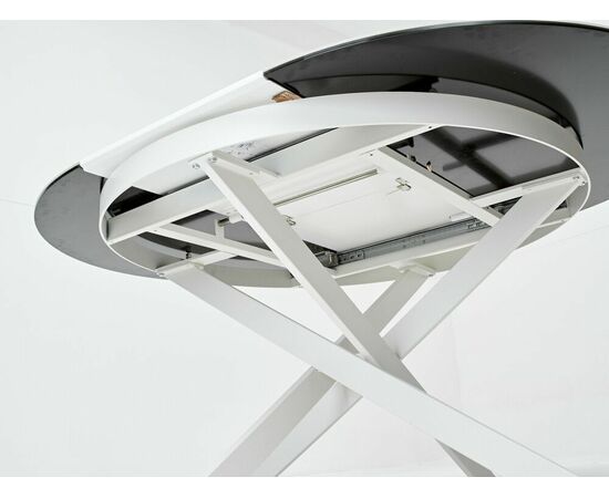 Стол TRENTO 120 HIGH GLOSS STATUARIO Белый мрамор глянцевый, керамика/ белый каркас М-City, изображение 10 | Интернет магазин мебели и декора LifeDekor