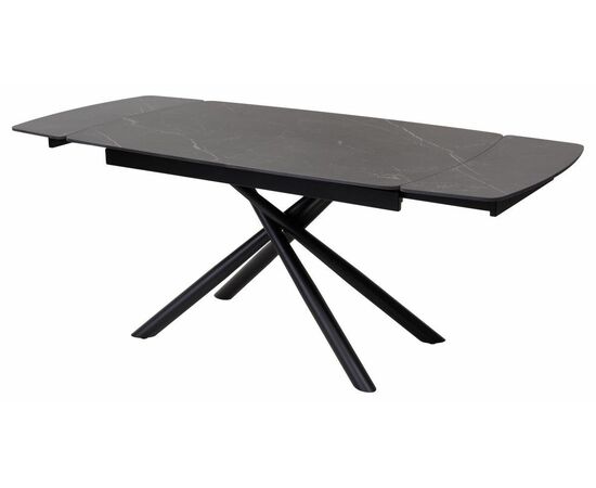 Стол RIVOLI 140 MATT BLACK MARBLE SINTERED STONE/ BLACK М-City, изображение 7 | Интернет магазин мебели и декора LifeDekor