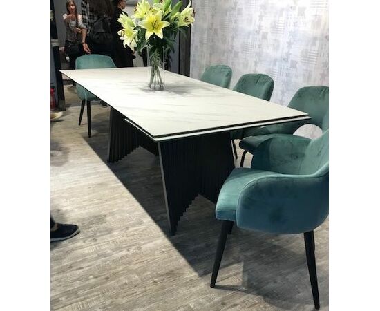 Стол IVAR 180 MARBLES KL-99 Белый мрамор, итальянская керамика М-City, изображение 6 | Интернет магазин мебели и декора LifeDekor