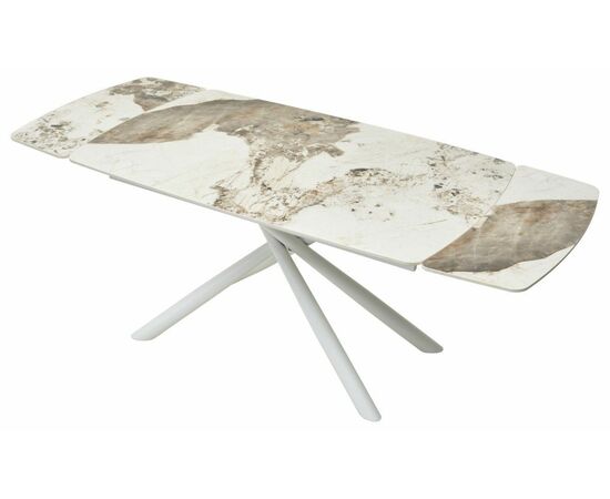 Стол RIVOLI 140 GLOSS LUXURY PANDORA SINTERED STONE/ WHITE М-City, изображение 6 | Интернет магазин мебели и декора LifeDekor