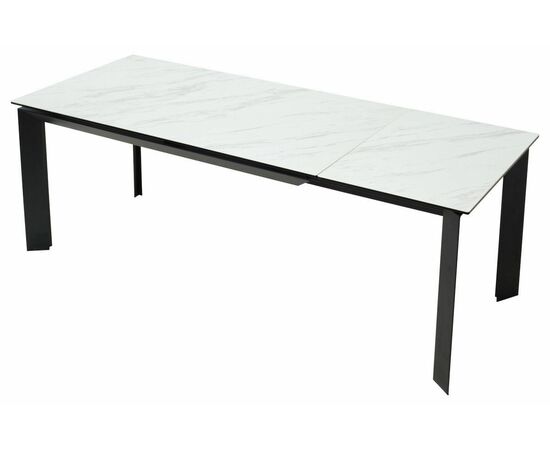 Стол CREMONA 140 KL-99 Белый мрамор матовый, итальянская керамика / черный каркас М-City, изображение 11 | Интернет магазин мебели и декора LifeDekor