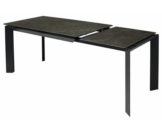Стол CREMONA 140 KL-116 Черный мрамор матовый, итальянская керамика/ черный каркас М-City, изображение 9 | Интернет магазин мебели и декора LifeDekor