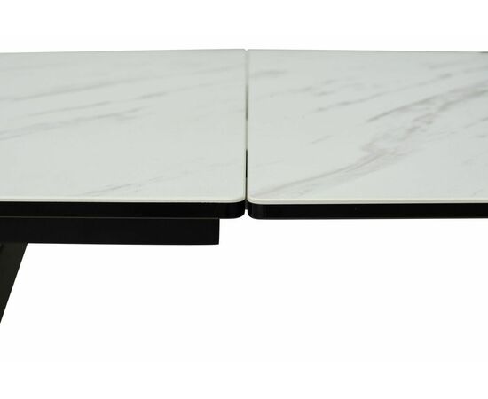 Стол RIETI 200 KL-99 Белый мрамор матовый, итальянская керамика / черный каркас М-City, изображение 13 | Интернет магазин мебели и декора LifeDekor
