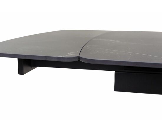 Стол RIVOLI 140 MATT BLACK MARBLE SINTERED STONE/ BLACK М-City, изображение 4 | Интернет магазин мебели и декора LifeDekor