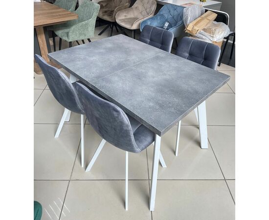 Стол BRICK M 140 Бетон Портленд/ Белый М-City, изображение 2 | Интернет магазин мебели и декора LifeDekor