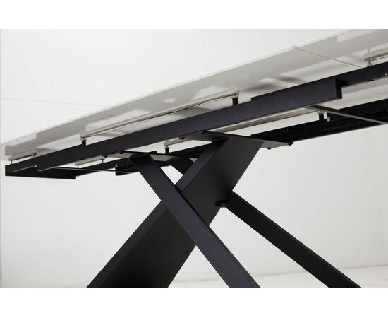 Стол LIVORNO 180 MATT WHITE MARBLE SINTERED STONE/ BLACK М-City, изображение 5 | Интернет магазин мебели и декора LifeDekor