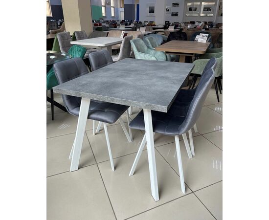 Стол BRICK M 140 Бетон Портленд/ Белый М-City, изображение 3 | Интернет магазин мебели и декора LifeDekor