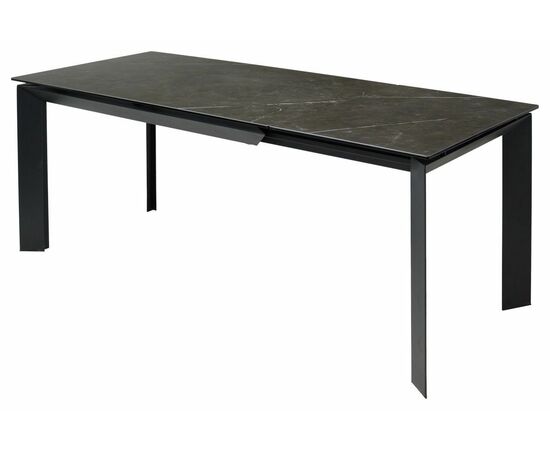 Стол CREMONA 140 KL-116 Черный мрамор матовый, итальянская керамика/ черный каркас М-City, изображение 6 | Интернет магазин мебели и декора LifeDekor
