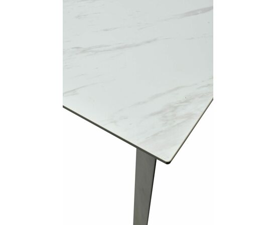 Стол CREMONA 140 KL-99 Белый мрамор матовый, итальянская керамика / черный каркас М-City, изображение 14 | Интернет магазин мебели и декора LifeDekor